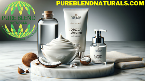 All Natural Jojoba Coconut Anti-Aging Lotion: Fortified with Hyaluronic Acid and Vitamin E