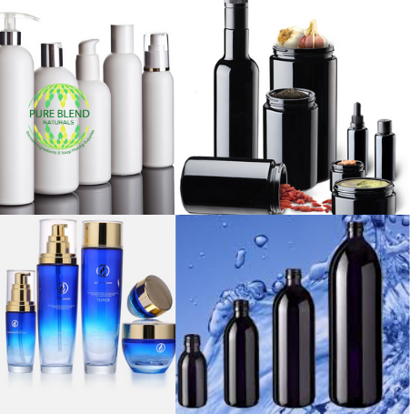 Cosmetic Packaging, Glass, PET & HDPE Plastics