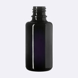 Miron Violet Glass 50ml, 30ml, 15ml, 5ml Airless Lotion Pump Cosmetic Glass Bottles Canada ( With Lotion Pump Cap & Mister Spray Cap)