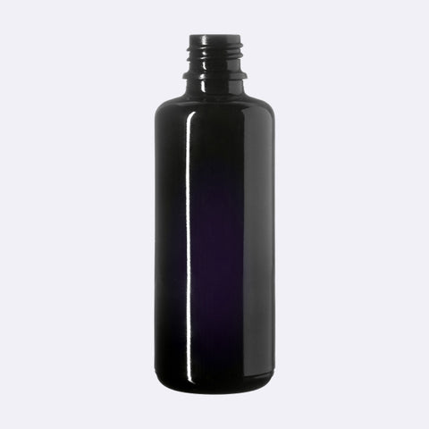 Miron Violet Glass 50ml, 30ml, 15ml, 5ml Airless Lotion Pump Cosmetic Glass Bottles Canada ( With Lotion Pump Cap)