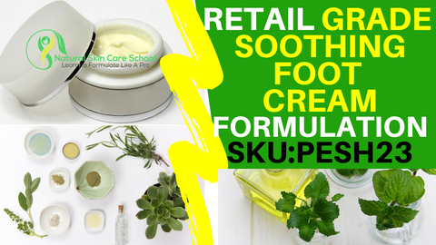 soothing peppermint foot cream formula